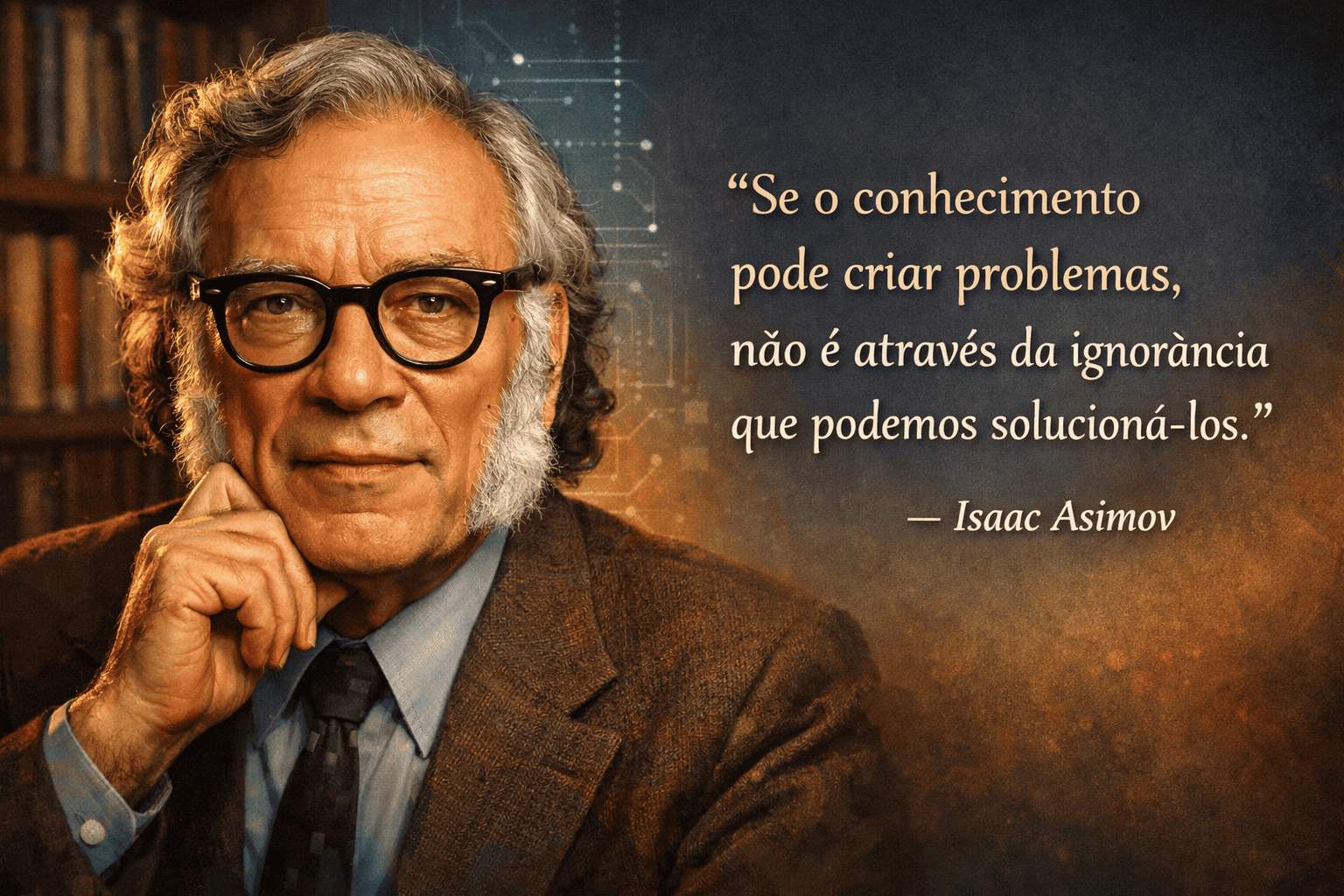 Isaac Asimov – Conhecimento x Problemas x Ignorância
